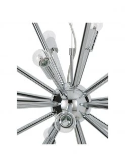 Westwing Collection Gro&szlig;e Pendelleuchte Spike in Chrom, Ø 90 cm -Leuchten Verkaufsladen Grosse Pendelleuchte Spike in Chrom 5