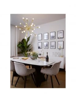 Westwing Collection Gro&szlig;e Pendelleuchte Spike in Gold, Ø 90 cm -Leuchten Verkaufsladen Grosse Pendelleuchte Spike in Gold 3