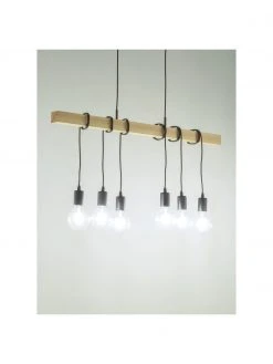 Gro&szlig;e Pendelleuchte Townshend aus Holz, B 100 x T 10 cmNur noch 1 Artikel verfügbar -Leuchten Verkaufsladen Grosse Pendelleuchte Townshend aus Holz 11