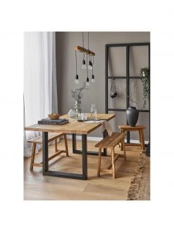 Gro&szlig;e Pendelleuchte Townshend aus Holz, B 100 x T 10 cmNur noch 1 Artikel verfügbar -Leuchten Verkaufsladen Grosse Pendelleuchte Townshend aus Holz 8