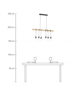 Gro&szlig;e Pendelleuchte Townshend aus Holz, B 100 x T 10 cmNur noch 1 Artikel verfügbar -Leuchten Verkaufsladen Grosse Pendelleuchte Townshend aus Holz 9