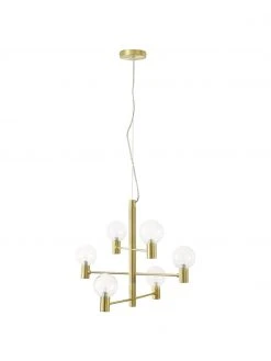 Westwing Collection Gro&szlig;e Pendelleuchte Unique mit Glaskugeln, Ø 60 x H 54 cm -Leuchten Verkaufsladen Grosse Pendelleuchte Unique mit Glaskugeln 4