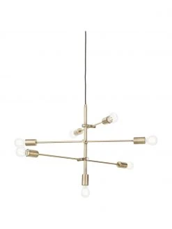 Westwing Collection Gro&szlig;e Pendelleuchte Venja in Messing, Ø 84 cm