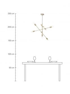 Westwing Collection Große Pendelleuchte Venja in Messing, Ø 84 cm 11 Westwing Collection Große Pendelleuchte Venja in Messing, Ø 84 cm -Leuchten Verkaufsladen Grosse Pendelleuchte Venja in Messing 3