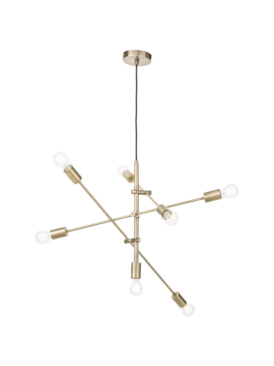 Westwing Collection Große Pendelleuchte Venja in Messing, Ø 84 cm 7 Westwing Collection Große Pendelleuchte Venja in Messing, Ø 84 cm – Bild 5