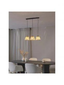 Westwing Collection Gro&szlig;e Pendelleuchte Wasa aus Rattan, B 70 x H 15 cm -Leuchten Verkaufsladen Grosse Pendelleuchte Wasa aus Rattan 4