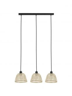 Westwing Collection Gro&szlig;e Pendelleuchte Wasa aus Rattan, B 70 x H 15 cm -Leuchten Verkaufsladen Grosse Pendelleuchte Wasa aus Rattan 5