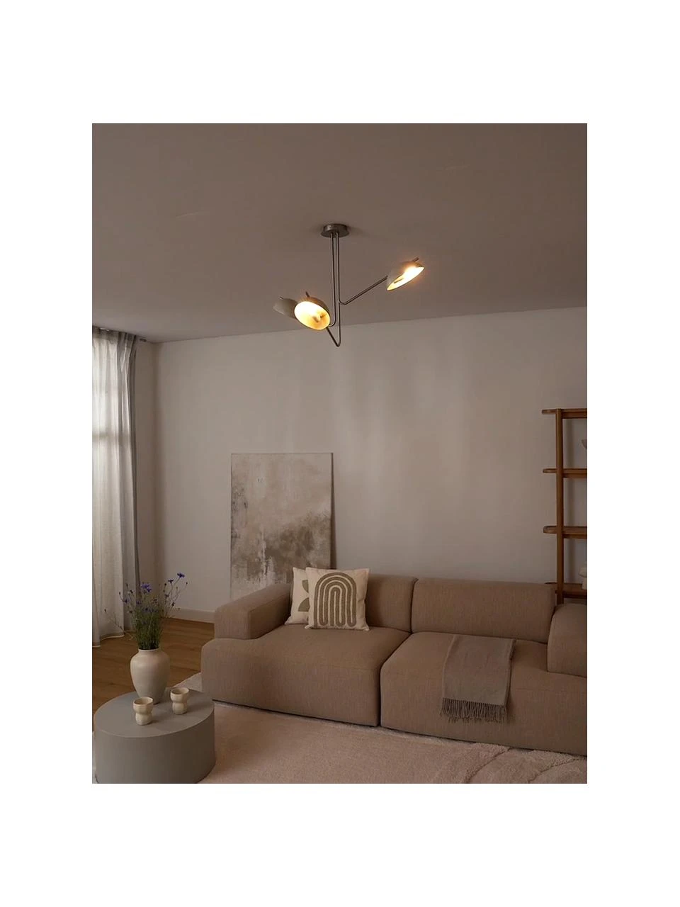 Westwing Collection Große Retro-Deckenleuchte Johan, Ø 75 x H 50 cm 4 Westwing Collection Große Retro-Deckenleuchte Johan, Ø 75 x H 50 cm – Bild 2