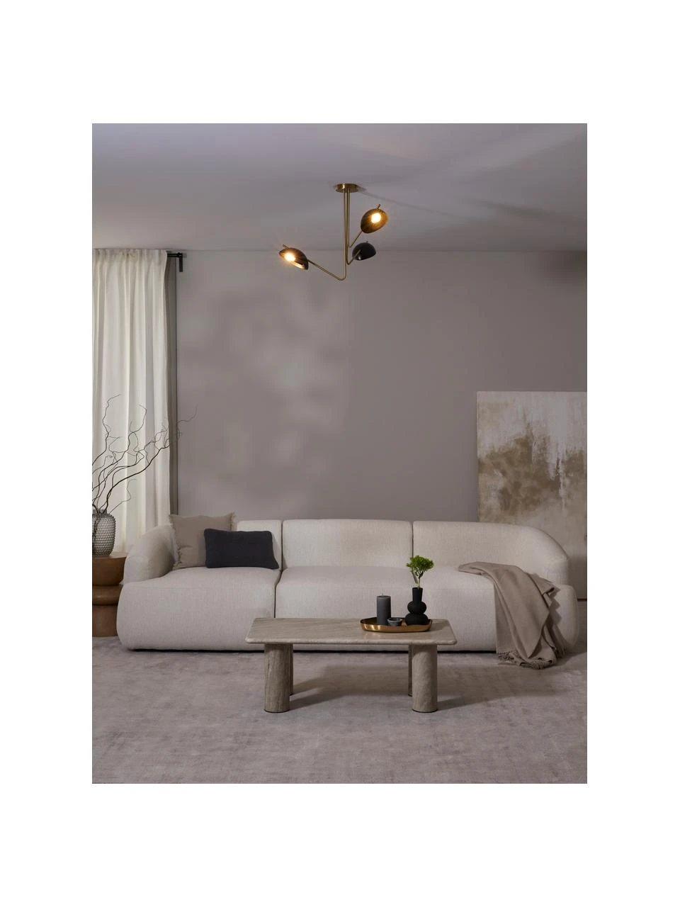 Westwing Collection Große Retro-Deckenleuchte Johan, Ø 75 x H 50 cm 8 Westwing Collection Große Retro-Deckenleuchte Johan, Ø 75 x H 50 cm – Bild 6