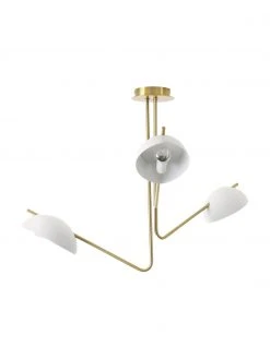 Westwing Collection Gro&szlig;e Retro-Deckenleuchte Johan, Ø 75 x H 50 cm