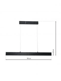 Große Schmale LED-Pendelleuchte Pierce in Marmoroptik, B 90 x H 10 cm 13 Große Schmale LED-Pendelleuchte Pierce in Marmoroptik, B 90 x H 10 cm -Leuchten Verkaufsladen Grosse Schmale LED Pendelleuchte Pierce in Marmoroptik 5