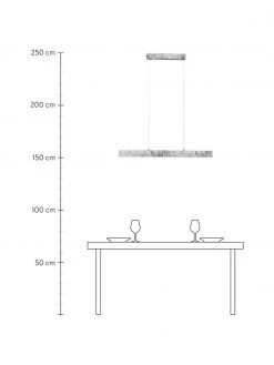 Gro&szlig;e Schmale LED-Pendelleuchte Pierce in Marmoroptik, B 90 x H 10 cmNur noch wenige verfügbar -Leuchten Verkaufsladen Grosse Schmale LED Pendelleuchte Pierce in Marmoroptik 8