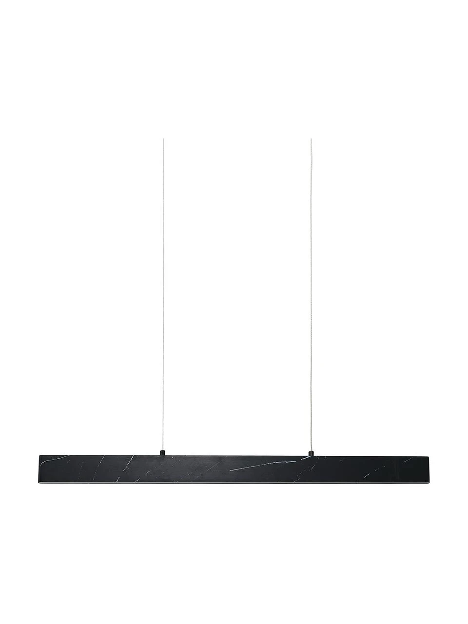 Große Schmale LED-Pendelleuchte Pierce in Marmoroptik, B 90 x H 10 cm 3 Große Schmale LED-Pendelleuchte Pierce in Marmoroptik, B 90 x H 10 cm