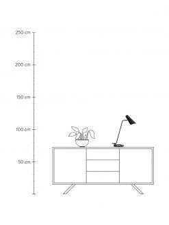 Marksl&ouml;jd Gro&szlig;e Schreibtischlampe Cal aus Metall, B 40 x H 50 cm -Leuchten Verkaufsladen Grosse Schreibtischlampe Cal aus Metall 2