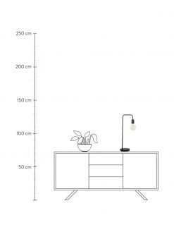 Westwing Collection Gro&szlig;e Schreibtischlampe Flow aus Metall, B 22 x H 56 cm -Leuchten Verkaufsladen Grosse Schreibtischlampe Flow aus Metall 9
