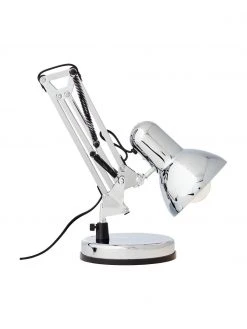 Gro&szlig;e Schreibtischlampe Henry in Chrom, B 16 x H 50 cmNur noch wenige verfügbar -Leuchten Verkaufsladen Grosse Schreibtischlampe Henry in Chrom 4