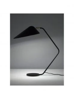 Westwing Collection Gro&szlig;e Schreibtischlampe Neron mit Gold-Dekor in Schwarz, T 57 x H 56 cm -Leuchten Verkaufsladen Grosse Schreibtischlampe Neron mit Gold Dekor in Schwarz 4