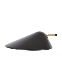 Westwing Collection Gro&szlig;e Schreibtischlampe Neron mit Gold-Dekor in Schwarz, T 57 x H 56 cm -Leuchten Verkaufsladen Grosse Schreibtischlampe Neron mit Gold Dekor in Schwarz 5