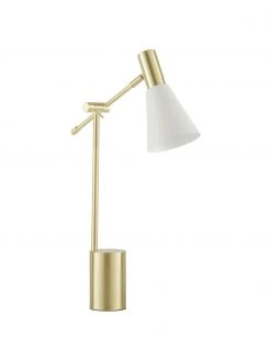 Westwing Collection Gro&szlig;e Schreibtischlampe Sia aus Metall, Ø 13 x H 63 cm