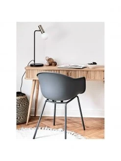 Westwing Collection Gro&szlig;e Schreibtischlampe Wilson mit Glasschirm, B 22 x H 54 cm -Leuchten Verkaufsladen Grosse Schreibtischlampe Wilson mit Glasschirm 2