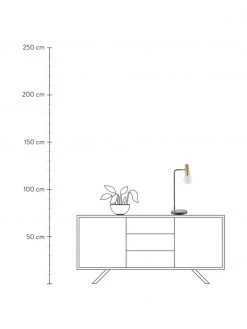 Westwing Collection Gro&szlig;e Schreibtischlampe Wilson mit Glasschirm, B 22 x H 54 cm -Leuchten Verkaufsladen Grosse Schreibtischlampe Wilson mit Glasschirm 4