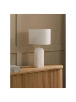 Westwing Collection Große Tischlampe Bela mit Glasfuß, Ø 30 x H 50 cm 12 Westwing Collection Große Tischlampe Bela mit Glasfuß, Ø 30 x H 50 cm -Leuchten Verkaufsladen Grosse Tischlampe Bela mit Glasfuss 4