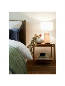 Westwing Collection Gro&szlig;e Tischlampe Bela mit Glasfu&szlig;, Ø 30 x H 50 cm -Leuchten Verkaufsladen Grosse Tischlampe Bela mit Glasfuss 8