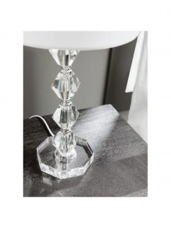 Gro&szlig;e Tischlampe Diamond aus Kristallglas, Ø 25 x H 53 cm -Leuchten Verkaufsladen Grosse Tischlampe Diamond aus Kristallglas 4