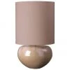 Cozy Living Gro&szlig;e Tischlampe Ena in Taupe, Ø 40 x H 68 cm