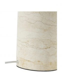 Alex Rivi&egrave;re x Westwing Collection Gro&szlig;e Tischlampe Gia mit Marmorfu&szlig; in Travertin-Optik, Ø 46 x H 60 cm -Leuchten Verkaufsladen Grosse Tischlampe Gia mit Marmorfuss in Travertin Optik 5
