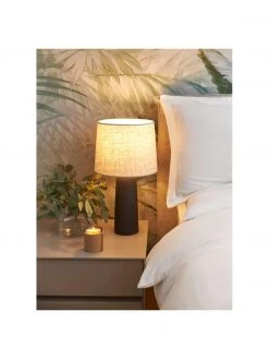 Westwing Collection Gro&szlig;e Tischlampe Kaya mit Betonfu&szlig;, Ø 29 x H 52 cm -Leuchten Verkaufsladen Grosse Tischlampe Kaya mit Betonfuss 2