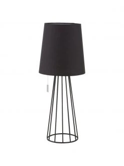 Villeroy & Boch Gro&szlig;e Tischlampe Mailand in Schwarz, Ø 23 x H 59 cm