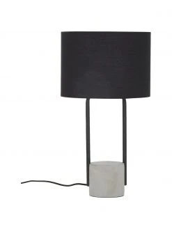 Westwing Collection Gro&szlig;e Tischlampe Pipero mit Betonfu&szlig;, Ø 28 x H 51 cm