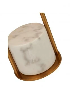 Searchlight Gro&szlig;e Tischlampe Quebec mit Marmorfu&szlig;, Ø 35 x H 62 cm -Leuchten Verkaufsladen Grosse Tischlampe Quebec mit Marmorfuss 3