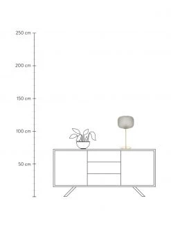 Marksl&ouml;jd Gro&szlig;e Tischlampe Sober mit Glasschirm, Ø 25 x H 50 cm -Leuchten Verkaufsladen Grosse Tischlampe Sober mit Glasschirm 3