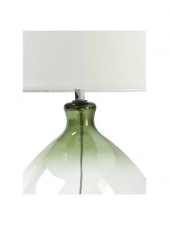 Westwing Collection Gro&szlig;e Tischlampe Zoya mit Glasfu&szlig;, Ø 30 x H 51 cm -Leuchten Verkaufsladen Grosse Tischlampe Zoya mit Glasfuss 5