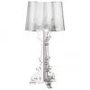 Kartell Gro&szlig;e Transparente Design Tischlampe Bourgie, Ø 37 x H 78 cmNur noch 1 Artikel verfügbar