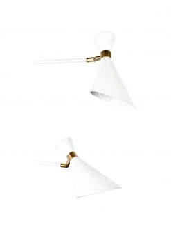 Zuiver Gro&szlig;e Verstellbare Wandleuchte Double Shady mit Stecker, B 87 x H 60 cmNur noch 1 Artikel verfügbar -Leuchten Verkaufsladen Grosse Verstellbare Wandleuchte Double Shady mit Stecker 5