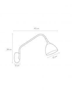Marksl&ouml;jd Gro&szlig;e Verstellbare Wandleuchte Valencia mit Stecker in Schwarz, T 40 x H 28 cm -Leuchten Verkaufsladen Grosse Verstellbare Wandleuchte Valencia mit Stecker in Schwarz 5