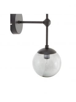 Westwing Collection Gro&szlig;e Wandleuchte Beth aus Rauchglas, T 20 x H 45 cm -Leuchten Verkaufsladen Grosse Wandleuchte Beth aus Rauchglas 4