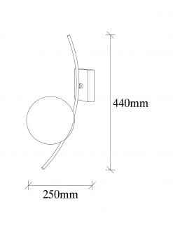 Gro&szlig;e Wandleuchte Hilal aus Opalglas, T 25 x H 44 cm -Leuchten Verkaufsladen Grosse Wandleuchte Hilal aus Opalglas 5