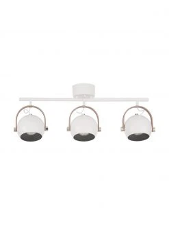 Gro&szlig;er Deckenstrahler Bow mit Leder-Dekor, B 76 x H 28 cm