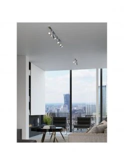 Gro&szlig;er Deckenstrahler Etna in Chrom, B 120 x H 15 cm -Leuchten Verkaufsladen Grosser Deckenstrahler Etna in Chrom 4