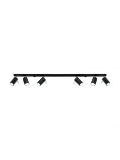 Gro&szlig;er Deckenstrahler Etna in Schwarz, B 117 x H 16 cm