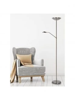 Lucide Gro&szlig;er Dimmbarer LED-Deckenfluter Zenith mit Leselampe, B 53 x H 180 cmNur noch wenige verfügbar -Leuchten Verkaufsladen Grosser Dimmbarer LED Deckenfluter Zenith mit Leselampe 1