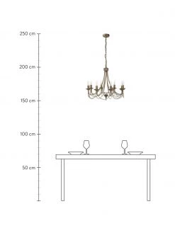 Searchlight Gro&szlig;er Kronleuchter Maypole, Ø 60 x H 50 cm -Leuchten Verkaufsladen Grosser Kronleuchter Maypole 2