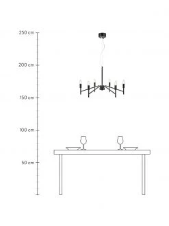 Marksl&ouml;jd Gro&szlig;er Kronleuchter Monarch in Schwarz, Ø 70 x H 43 cm -Leuchten Verkaufsladen Grosser Kronleuchter Monarch in Schwarz 2