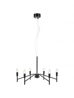 Marksl&ouml;jd Gro&szlig;er Kronleuchter Monarch in Schwarz, Ø 70 x H 43 cm -Leuchten Verkaufsladen Grosser Kronleuchter Monarch in Schwarz 3