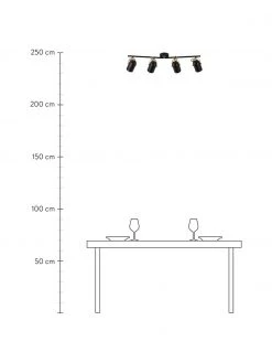 Nordlux Großer Retro-Deckenstrahler Lotus, B 78 x H 20 cm 7 Nordlux Großer Retro-Deckenstrahler Lotus, B 78 x H 20 cm -Leuchten Verkaufsladen Grosser Retro Deckenstrahler Lotus 1