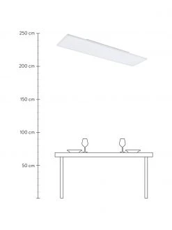 Gro&szlig;es Dimmbares LED-Panel Turcona mit Farbwechsel und Fernbedienung, B 120 x H 6 cm -Leuchten Verkaufsladen Grosses Dimmbares LED Panel Turcona mit Farbwechsel und Fernbedienung 2
